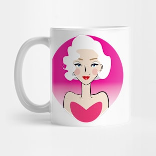 Marilyn in Pink Mug